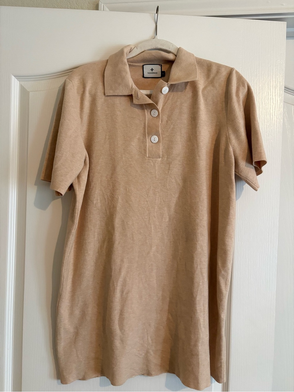 Tuckernuck Tan Short-Sleeve Polo Dress